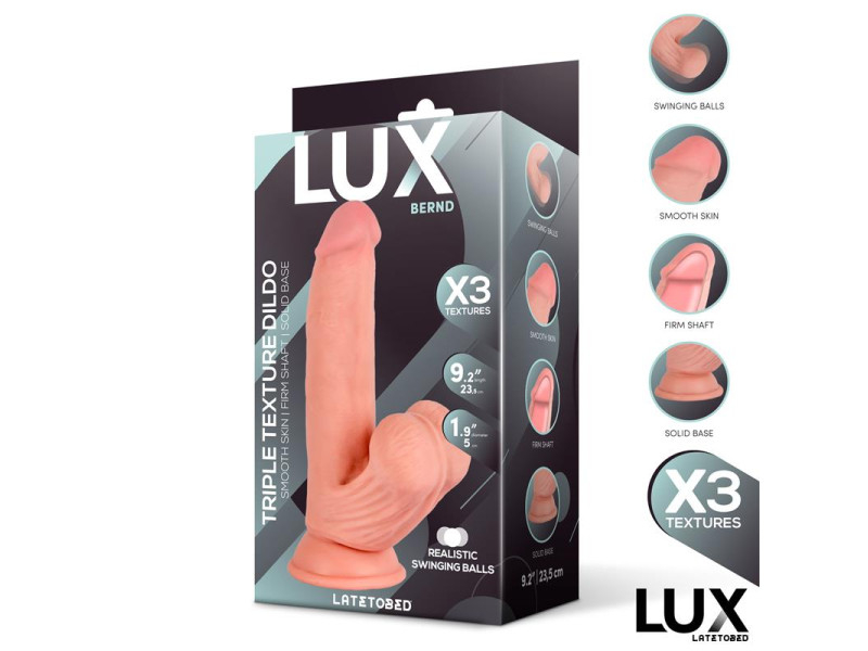 Bernd Dildo Triple Densidad con Testiculos Oscilantes 92