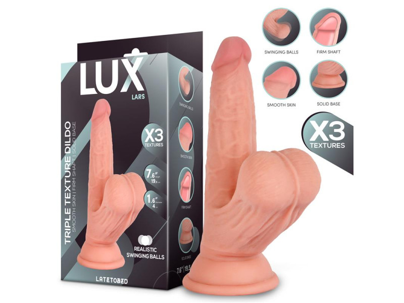 Lars Dildo Triple Densidad con Testiculos Oscilantes 76 Lars Dildo Triple Densidad con Testiculos Oscilantes 76