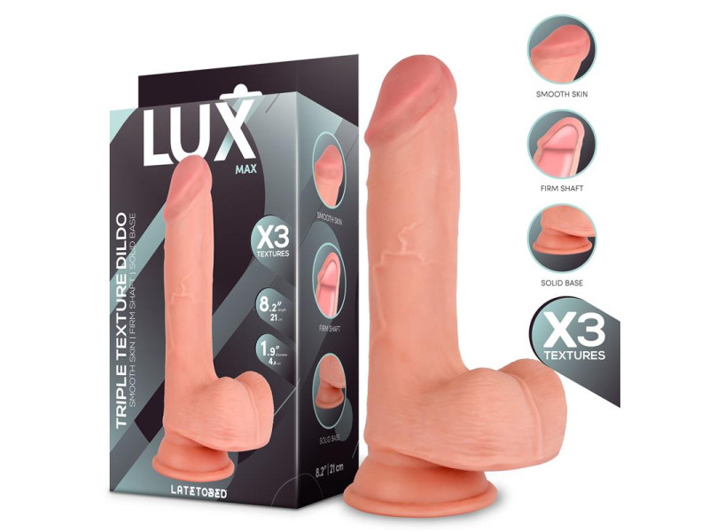 Max Dildo Triple Densidad con Testiculos 82