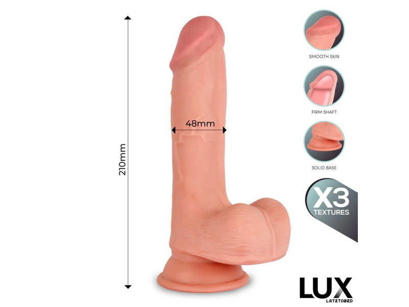 Max Dildo Triple Densidad con Testiculos 82