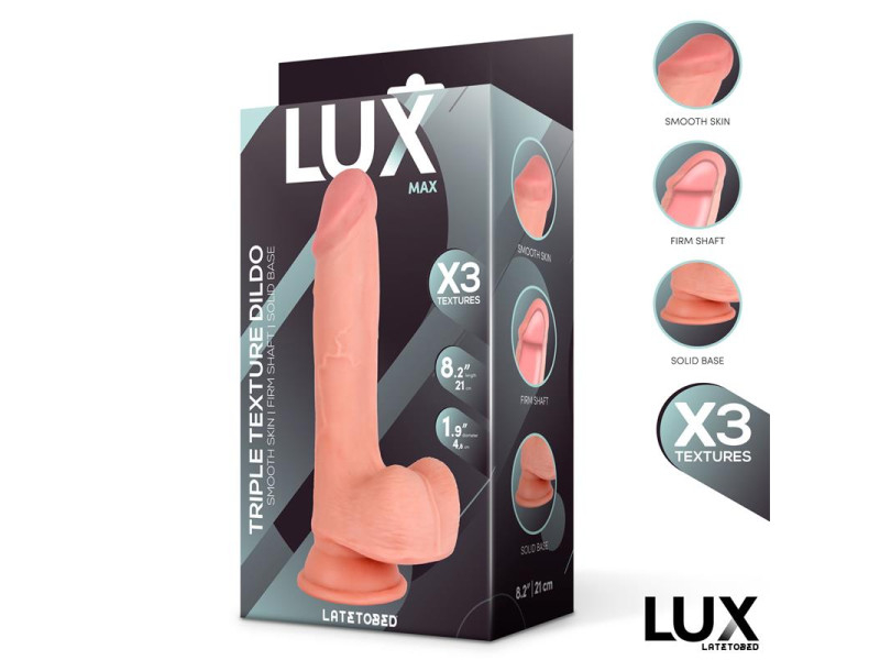 Max Dildo Triple Densidad con Testiculos 82