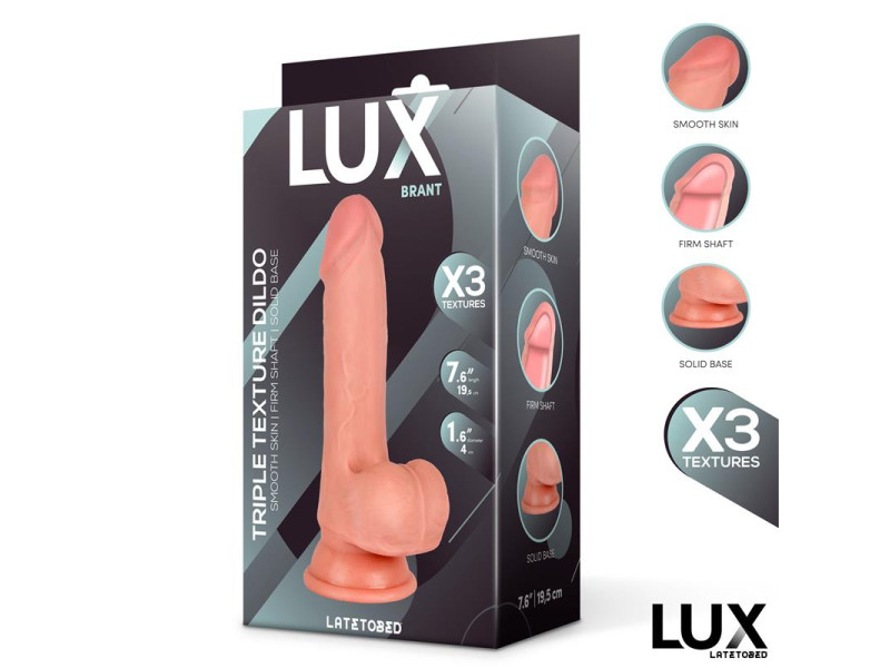 Brant Dildo Triple Densidad con Testiculos 76