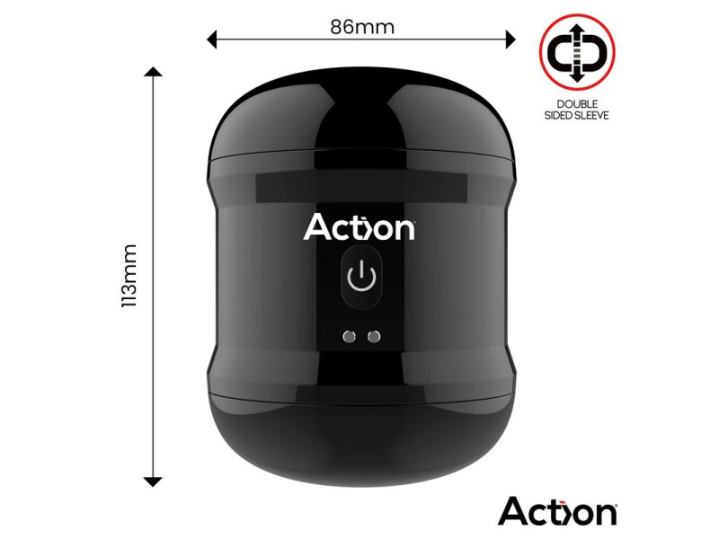 Thor Masturbador con Vibracion Doble Orificio