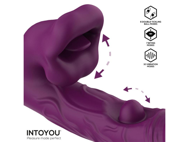 Bella Vibrador Doble Bola Cosquilleante y Mordisqueo 3 Motores