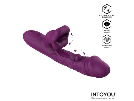 Bella Vibrador Doble Bola Cosquilleante y Mordisqueo 3 Motores