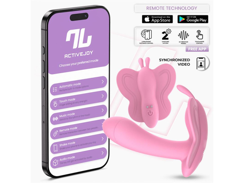 Wingy Estimulador Mariposa con APP Rosa