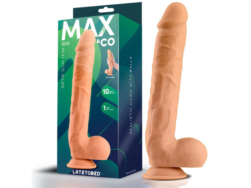 Ben Dildo Realista con Testiculos 102 Natural
