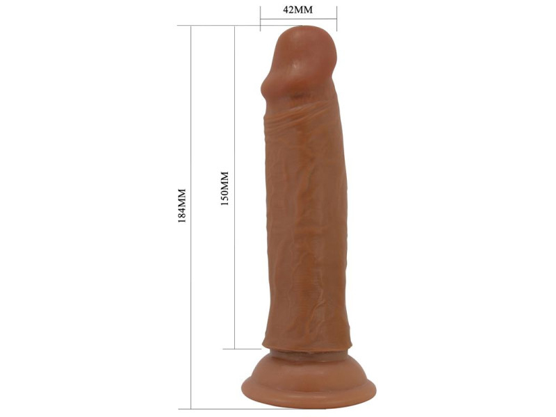Quentin Dildo con Piel Deslizante Retractil 184 cm