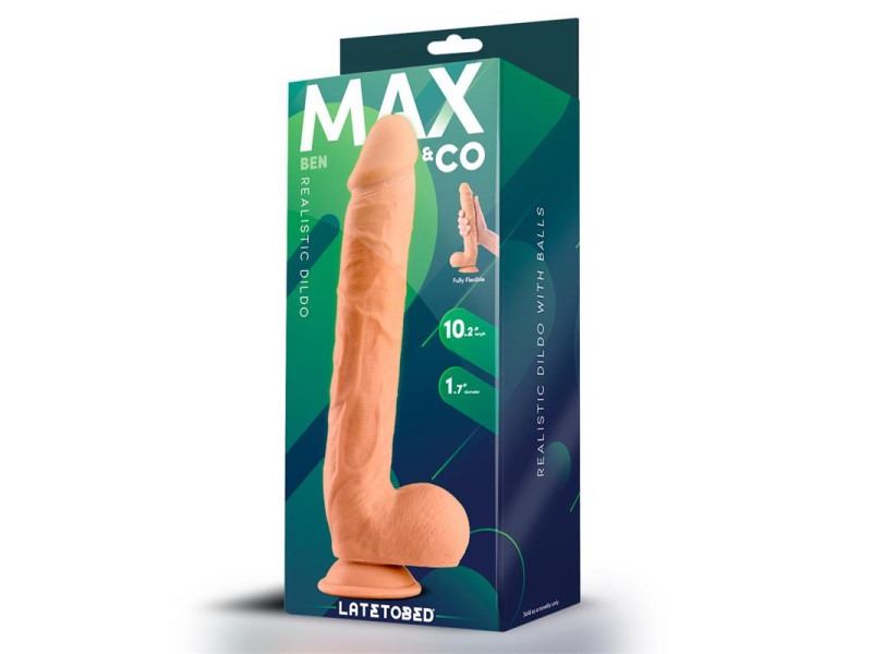 Ben Dildo Realista con Testiculos 102 Natural