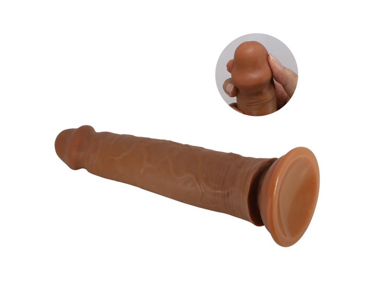 Sharife Dildo con Piel Deslizante Retractil 25 cm