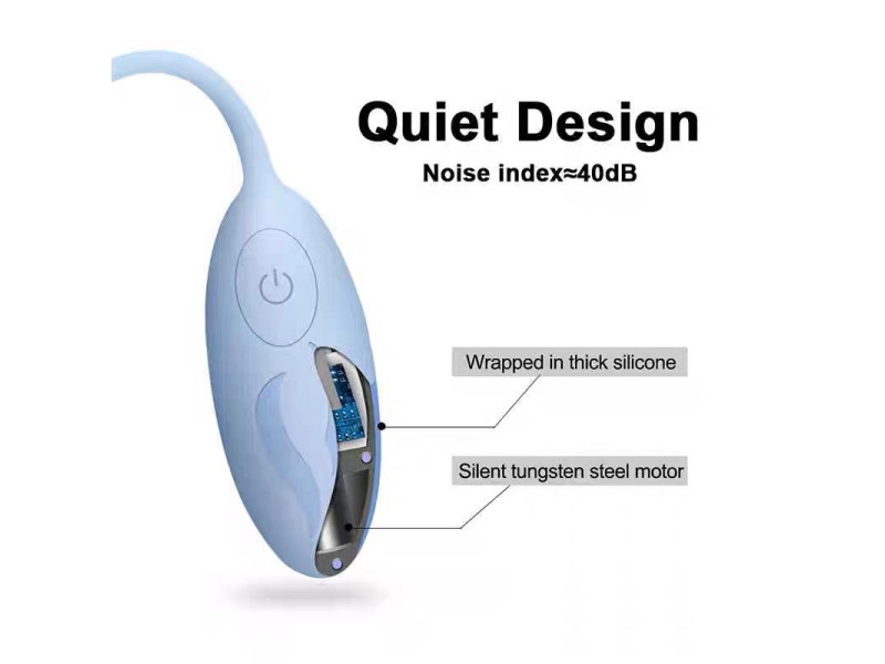Huevo Vibrador con Control Remoto Azul