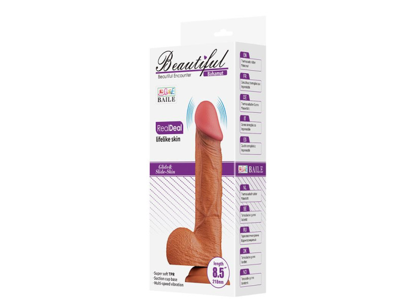 Bahamut Dildo con Vibracion y Control Remoto 85