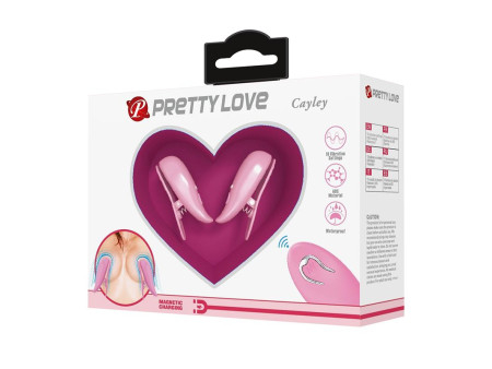 Cailey Pinzas para Pezones con Vibracion y Control Remoto