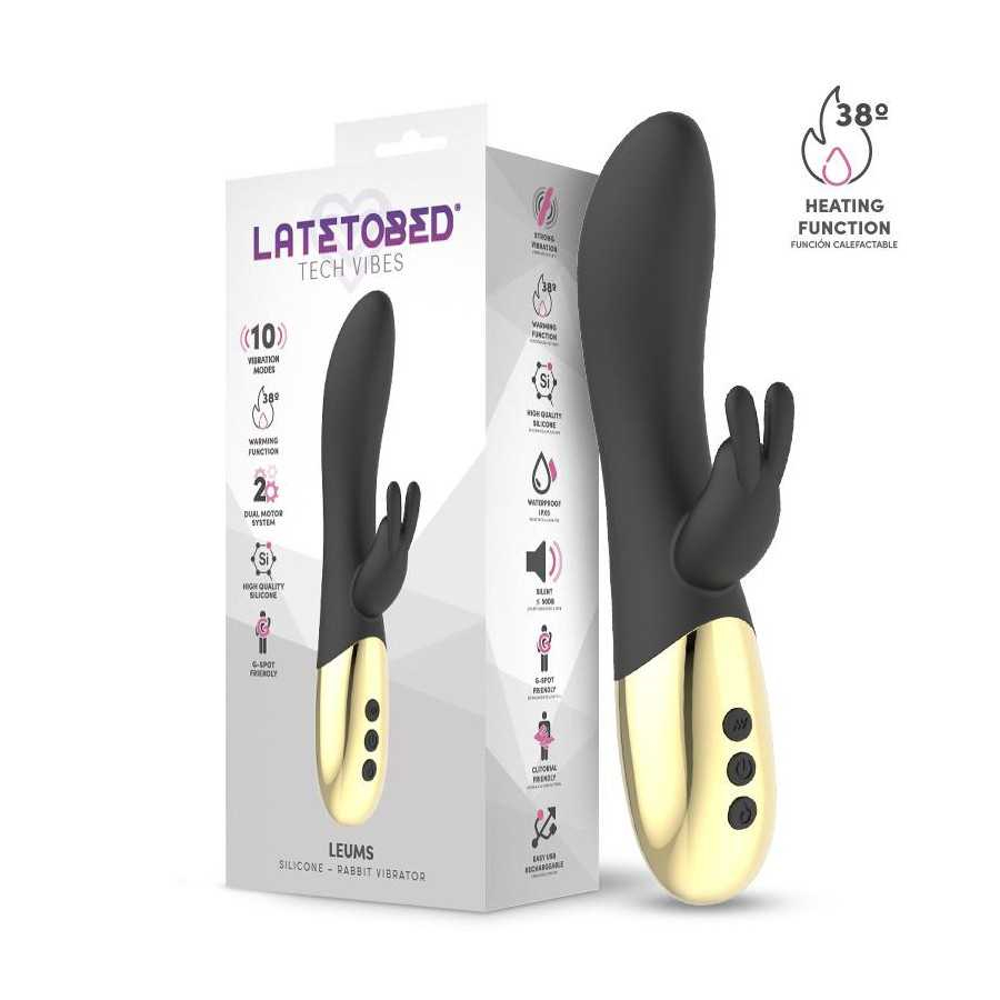 Leums Vibrador Rabbit con Funcion de Calor Punto G USB Magnetico