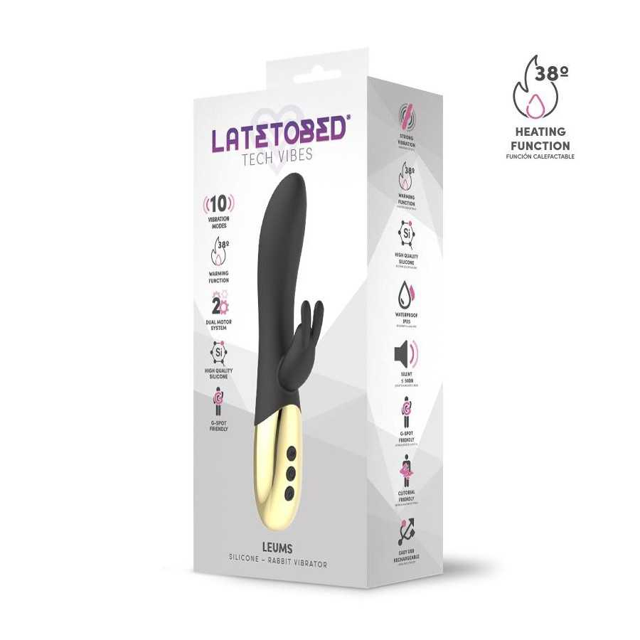 Leums Vibrador Rabbit con Funcion de Calor Punto G USB Magnetico