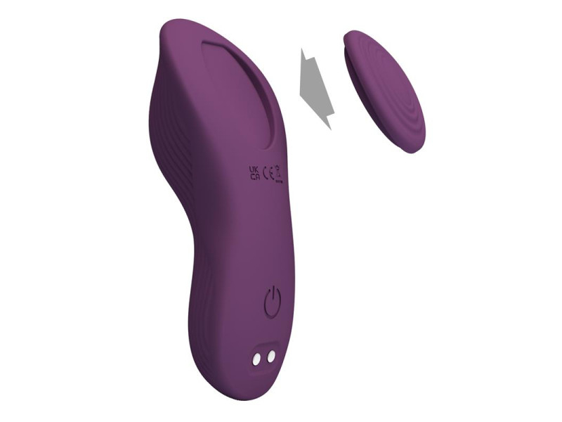 Mane Vibrador de Braguita con App Purpura