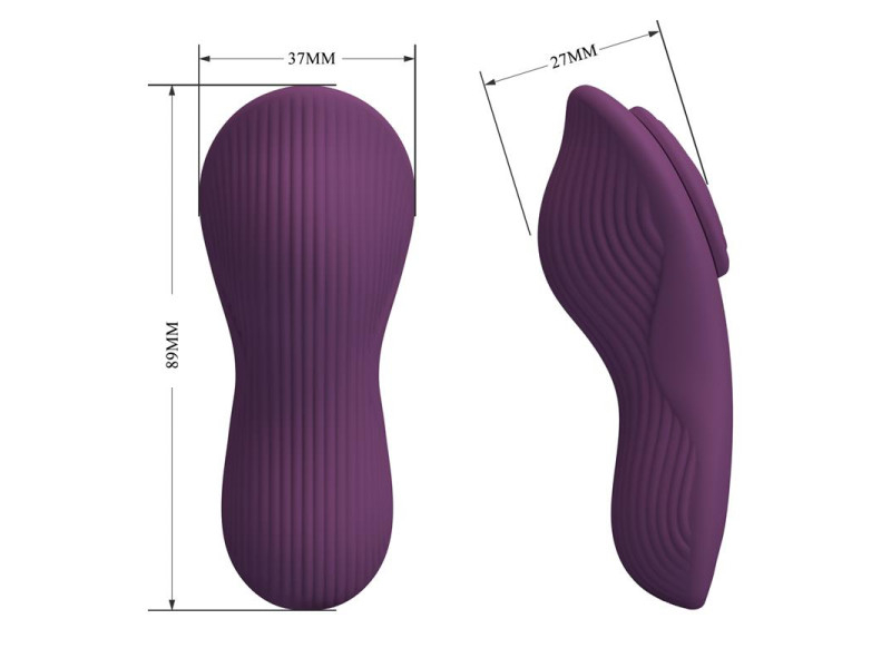 Mane Vibrador de Braguita con App Purpura