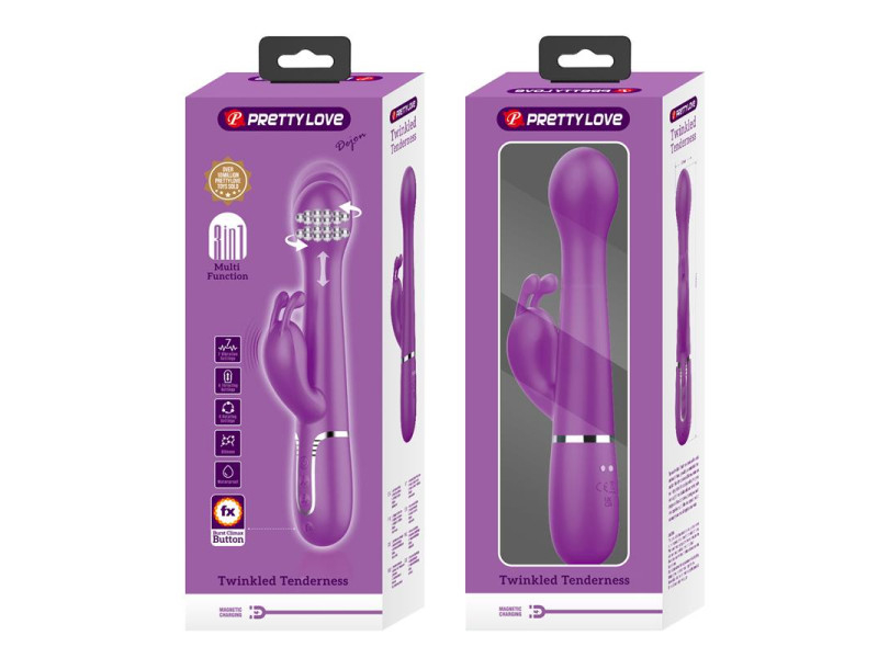 Dejon Vibrador con Thrusting y Rotacion Twinkled