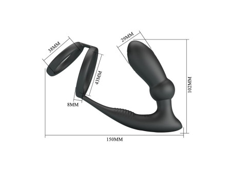 Emoni Anillo Vibrador para el Pene y Plug Anal