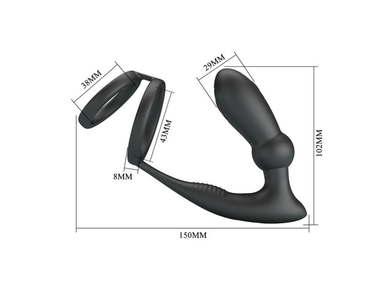 Emoni Anillo Vibrador para el Pene y Plug Anal