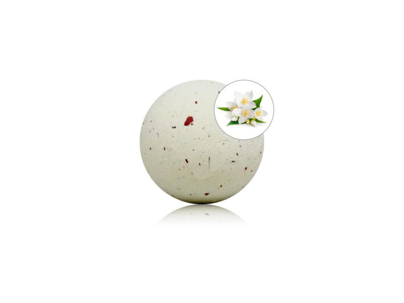 Bomba de Bano Aroma Jazmin con Petalos de Rosa 150 gr Bomba de Bano Aroma Jazmin con Petalos de Rosa 150 gr
