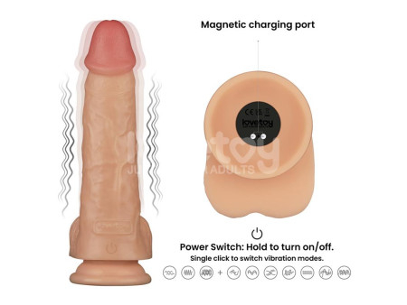 Power Basics Dildo con Vibracion 9 Power Basics Dildo con Vibracion 9