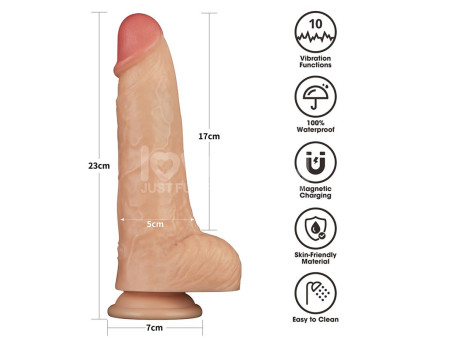Power Basics Dildo con Vibracion 9 Power Basics Dildo con Vibracion 9