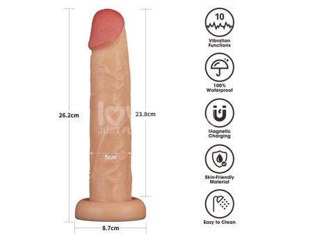 Power Basics Dildo con Vibracion 10