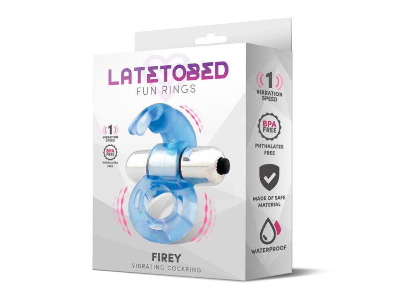 Firey Anillo Vibrador con Conejito Azul