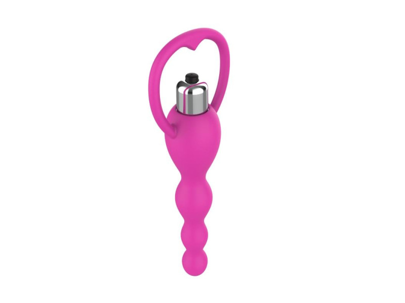 Cadena Anal con Vibracion Rosa