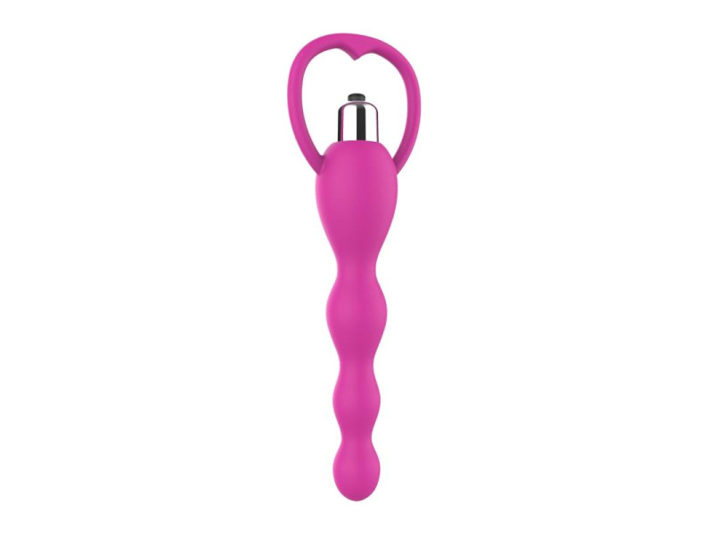 Cadena Anal con Vibracion Rosa