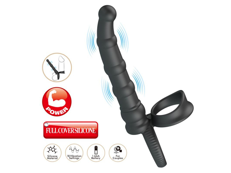 Tatum Plug Anal con Anillo para el Pene con Vibracion Tatum Plug Anal con Anillo para el Pene con Vibracion