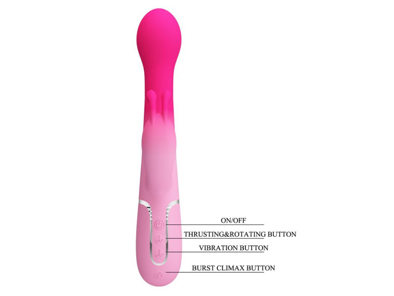 Dejon Vibrador con Thrusting y Bolas Rotatorias