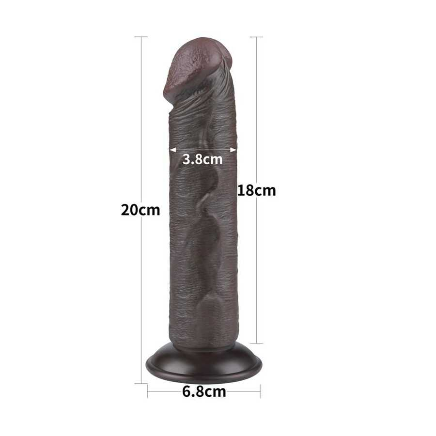 Dildo Dual Layer Piel Delizante 8