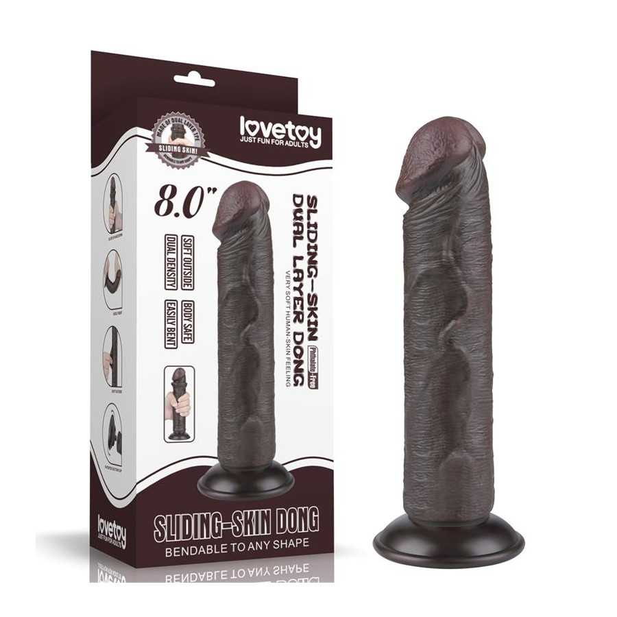 Dildo Dual Layer Piel Delizante 8