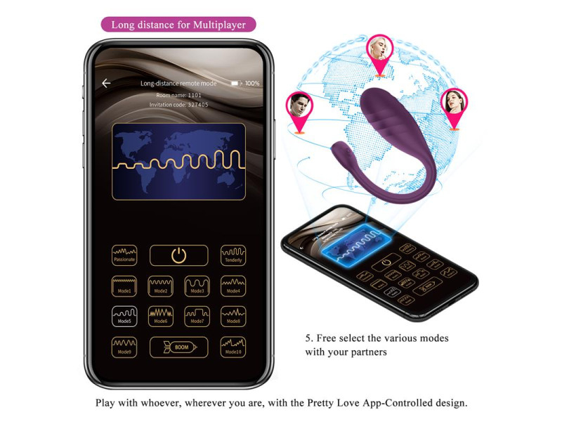Leviathan Huevo Vibrador con APP