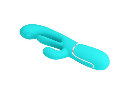 Shania Vibrador con Lengua y Thumping Turquesa Shania Vibrador con Lengua y Thumping Turquesa
