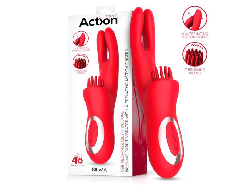 Bilma Vibrador con Movimientos Alternantes y Brushing 4 Motores