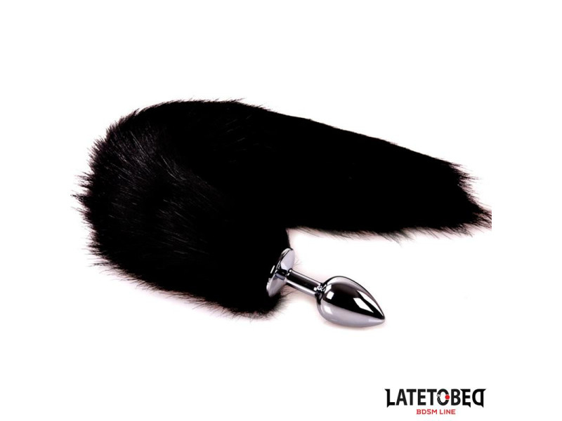 Plug Anal con Cola Negro 40 cm