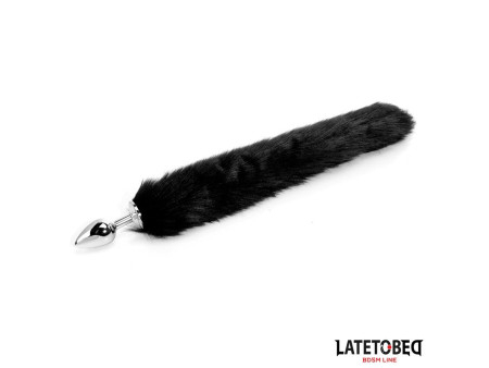 Plug Anal con Cola Negro 40 cm Plug Anal con Cola Negro 40 cm