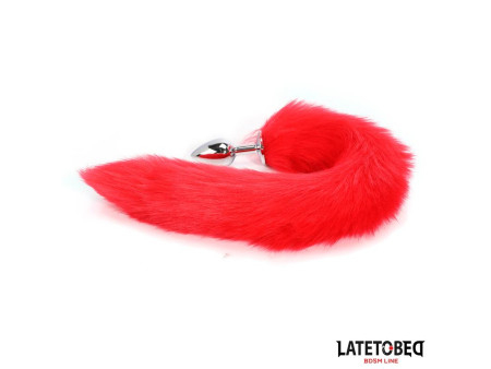 Plug Anal con Cola Rojo 40 cm Plug Anal con Cola Rojo 40 cm