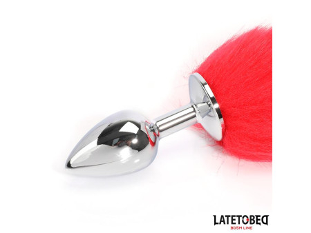Plug Anal con Cola Rojo 40 cm Plug Anal con Cola Rojo 40 cm