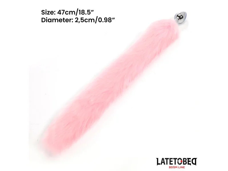 Plug Anal con Cola Rosa 40 cm