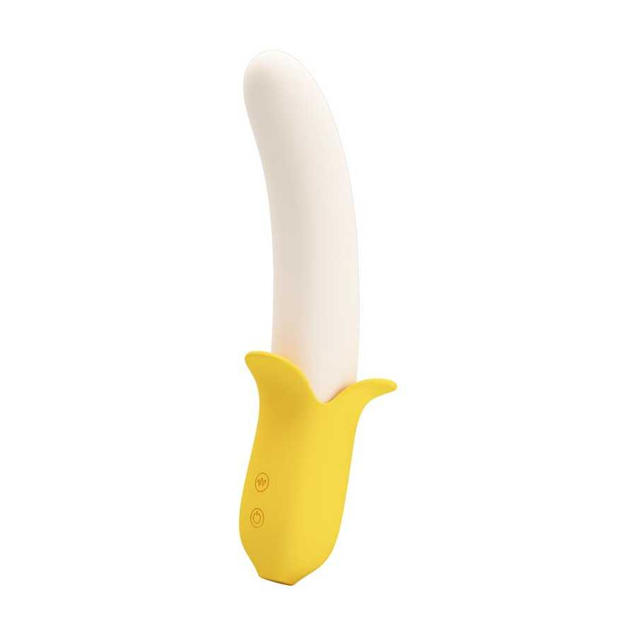 Banana Geek Vibrador con Thrusting USB