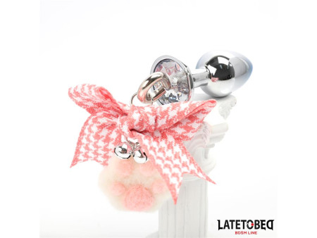 Plug Anal con Joya y Pompon Plug Anal con Joya y Pompon
