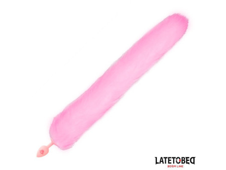 Plug Anal Rosa con Cola de Zorro Rosa Plug Anal Rosa con Cola de Zorro Rosa