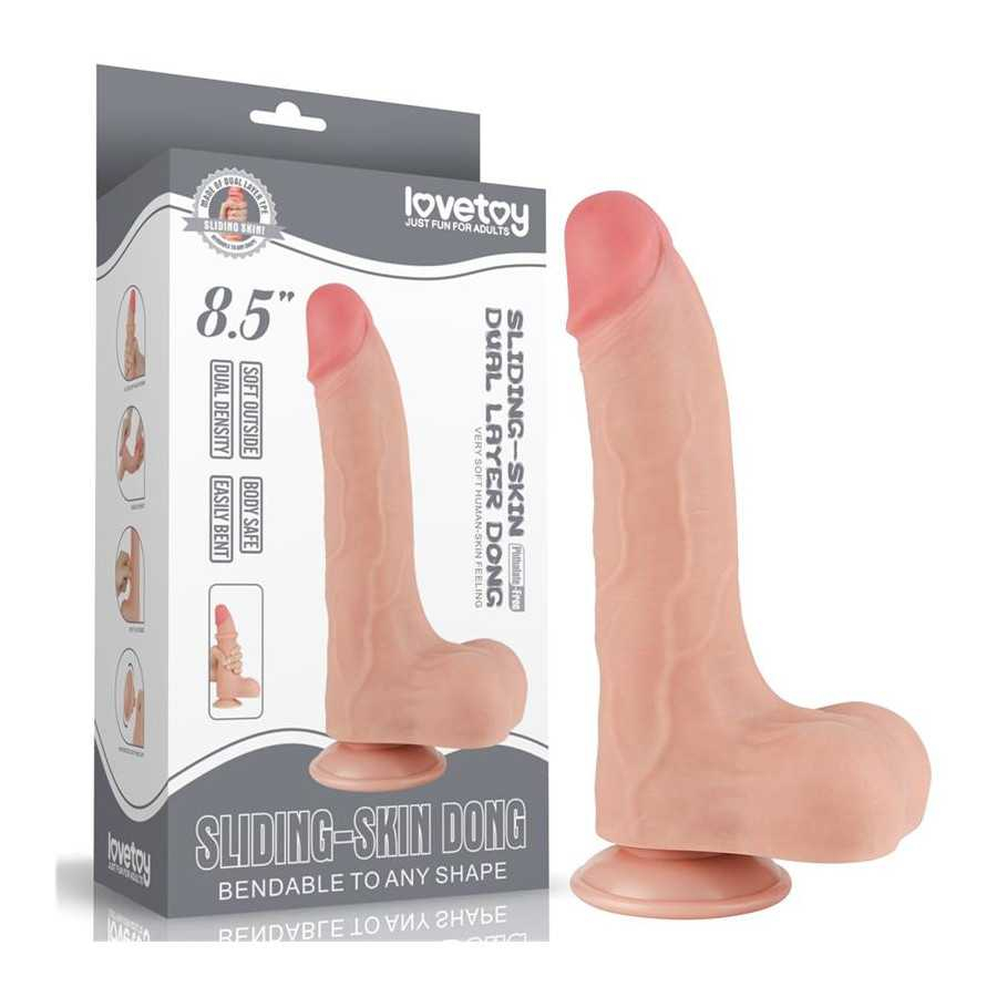 Dildo Dual Layer Piel Deslizante 85