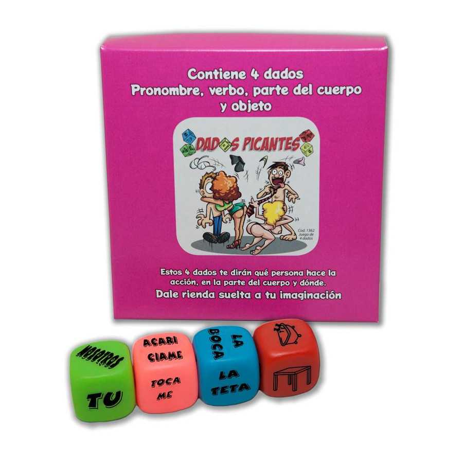 Juego 4 Dados Fluorescentes