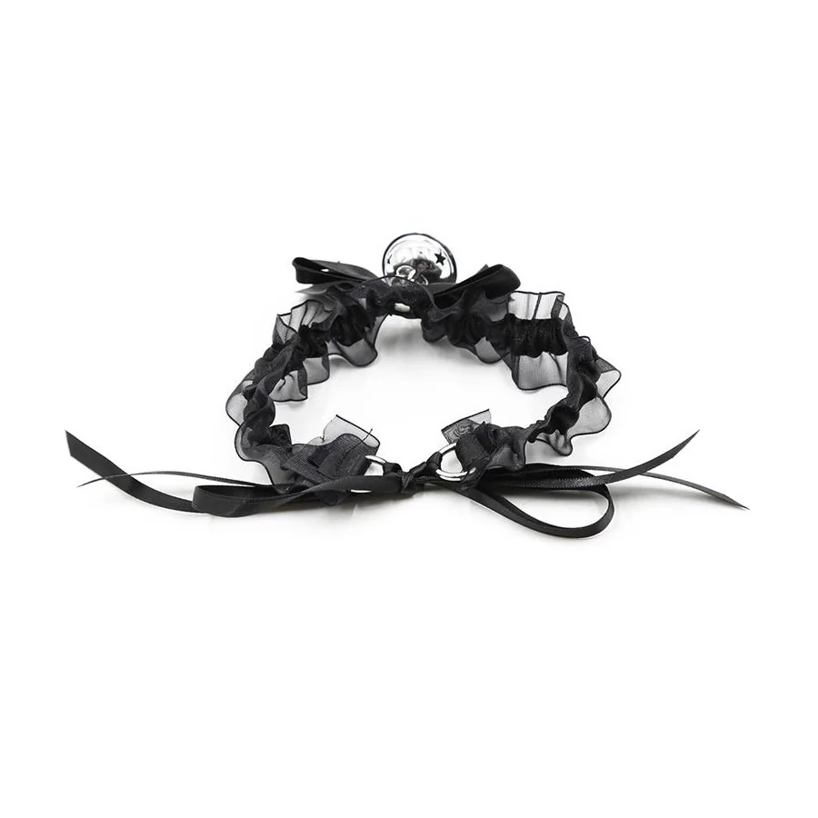 Collar con Lazo Cascabel y Encaje