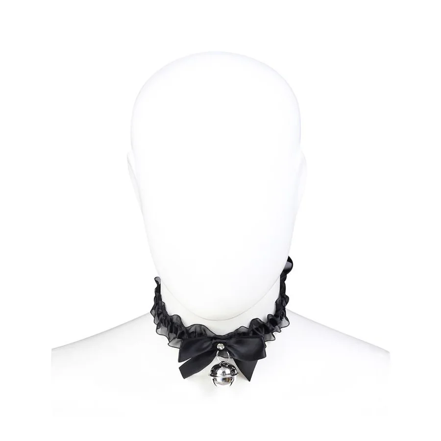 Collar con Lazo Cascabel y Encaje